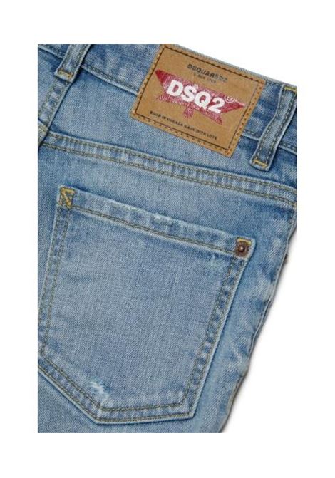 Jeans dritti con effetto vissuto DSQUARED2 JUNIOR | DQ0501 D0A6PDQ01